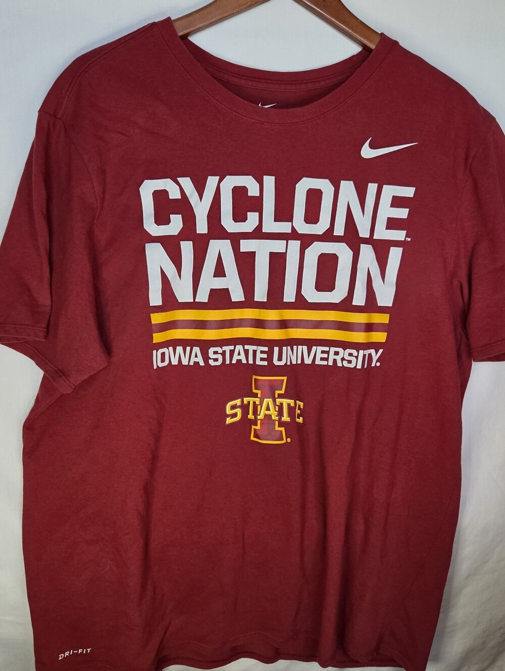 Nike Dri-FIT Iowa State Cyclones "Cyclone Nation" Men's Short Sleeve T-Shirt XXL